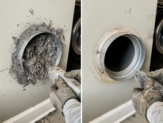 Professional clogged vent cleaning by Hermosa Beach Dryer Vent Cleaning in Hermosa Beach