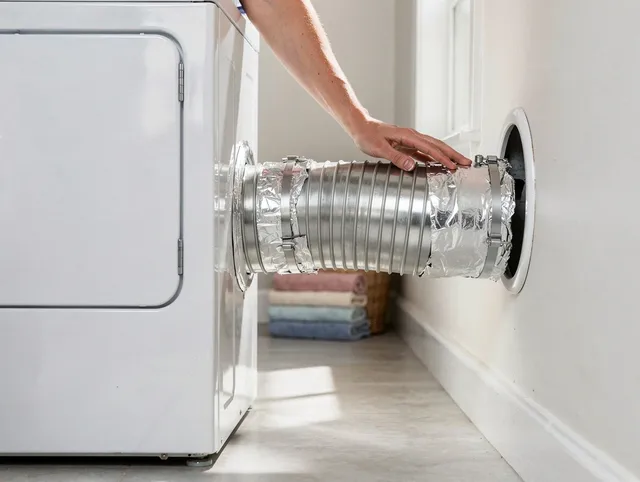 Professional dryer vent hose installation by Hermosa Beach Dryer Vent Cleaning in Hermosa Beach